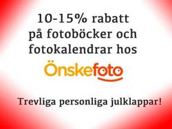 Rabatt på fotokalendrar och fotoböcker