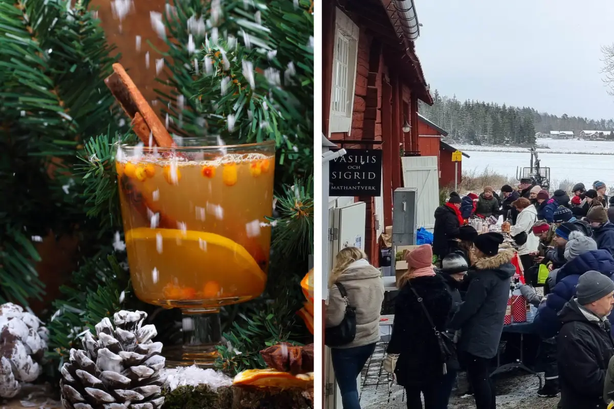Foto från Julmarknad vid Linnés Kammare