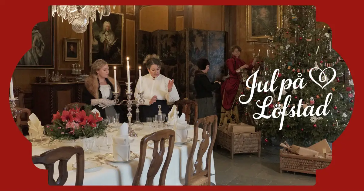 Foto från Jul på Löfstad slott